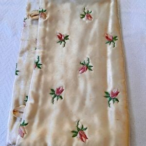 Morrilcraft Vintage Satin Hosiery and Jewelry Bag